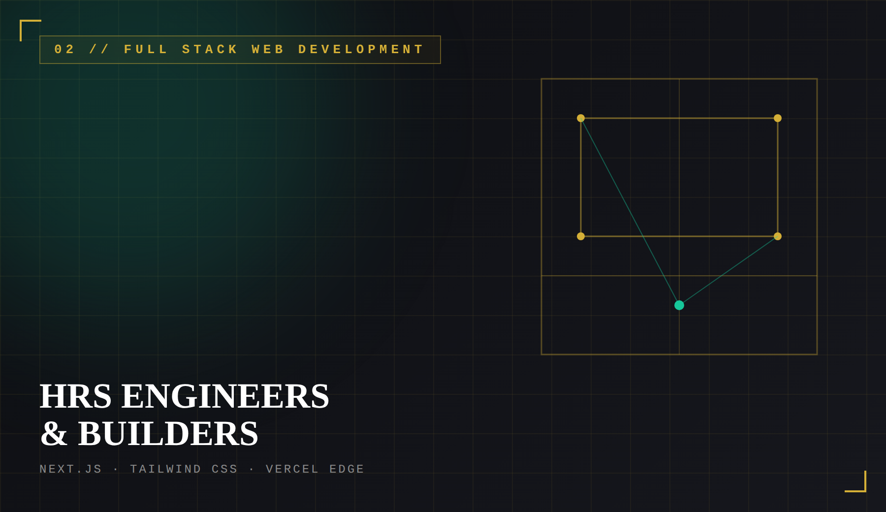 HRS Engineers & Builders Website Hero Layout